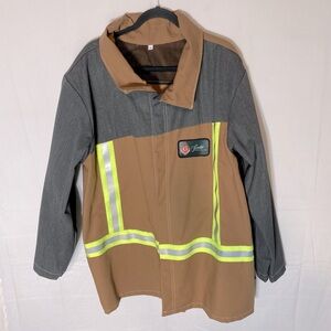 Up In Smoke Welding Apparel Shikoro 3.0 Tan Grey Flame Resistant Jacket 3X